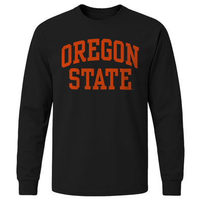 Oregon State University Classic Long Sleeve T-Shirt (Black)