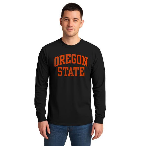 Oregon State University Classic Long Sleeve T-Shirt (Black)