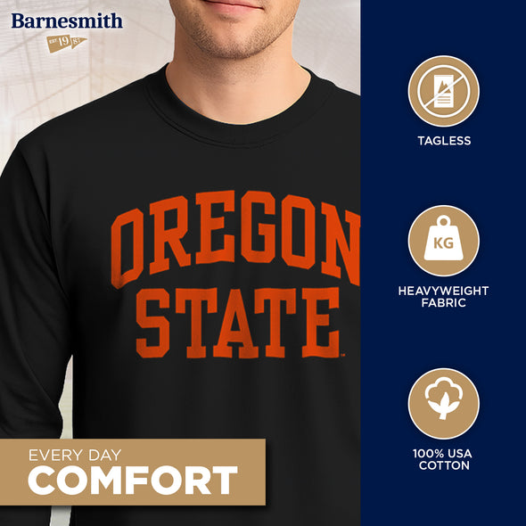 Oregon State University Classic Long Sleeve T-Shirt (Black)