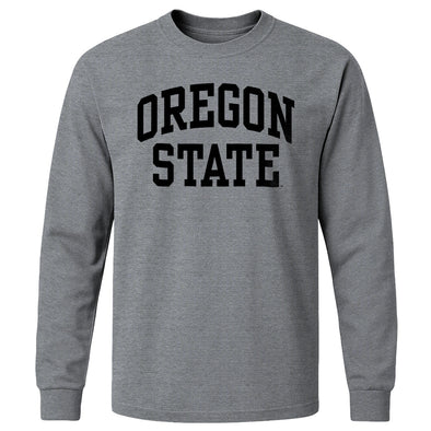 Oregon State University Classic Long Sleeve T-Shirt (Charcoal Grey)