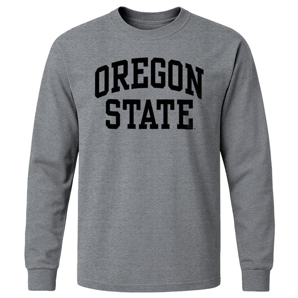 Oregon State University Classic Long Sleeve T-Shirt (Charcoal Grey)