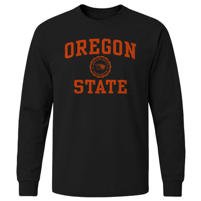 Oregon State University Heritage Long Sleeve T-Shirt (Black)