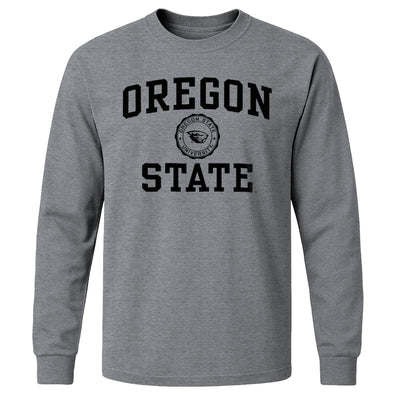 Oregon State University Heritage Long Sleeve T-Shirt (Charcoal Grey)