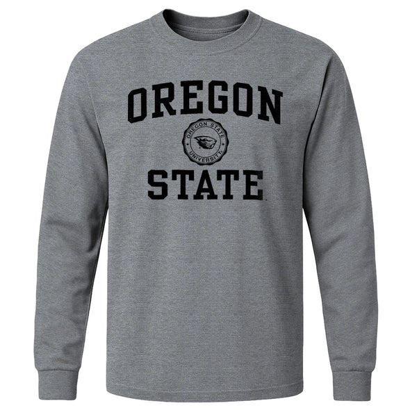 Oregon State University Heritage Long Sleeve T-Shirt (Charcoal Grey)