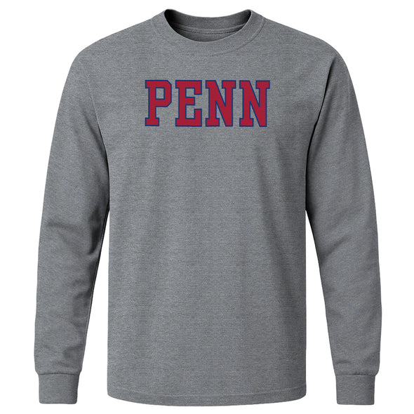 University of Pennsylvania Quakers Penn Classic Long Sleeve T-Shirt (Charcoal Grey)