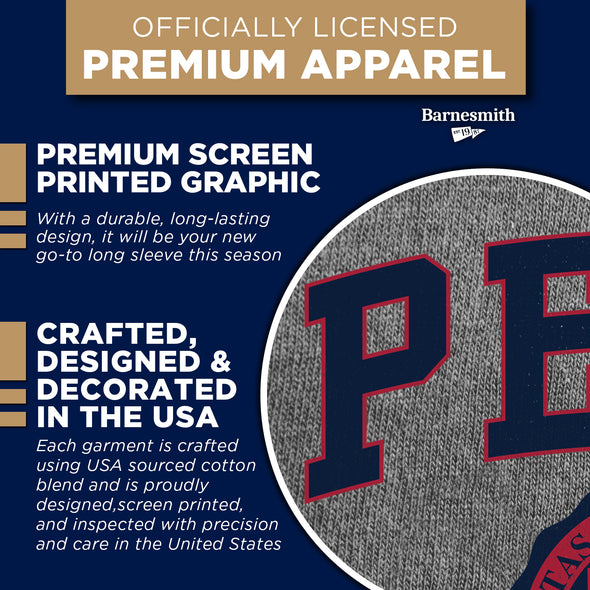 University of Pennsylvania Quakers Penn Heritage Long Sleeve T-Shirt (Charcoal Grey)