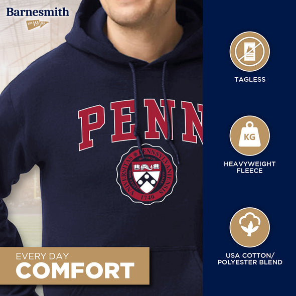 Penn Heritage Hooded Sweatshirt (Navy)