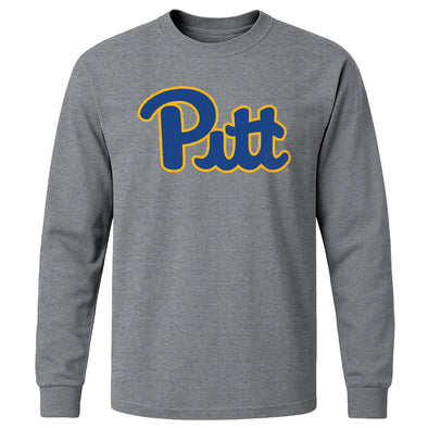 University of Pittsburgh Classic Long Sleeve T-Shirt (Charcoal Grey)