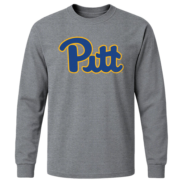 University of Pittsburgh Classic Long Sleeve T-Shirt (Charcoal Grey)