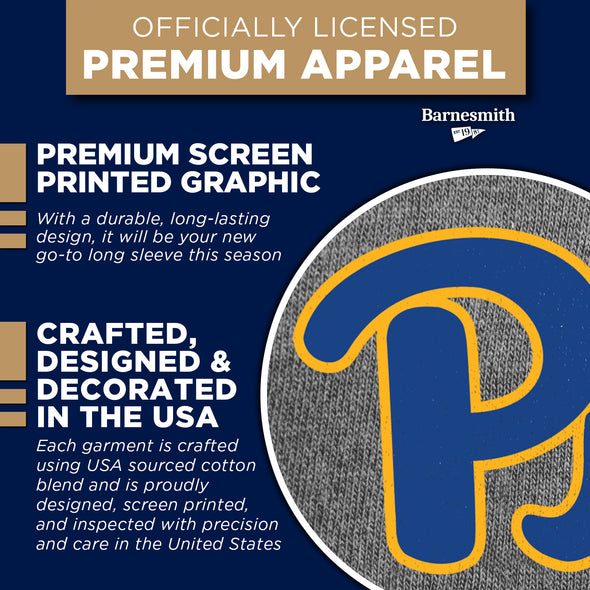 University of Pittsburgh Classic Long Sleeve T-Shirt (Charcoal Grey)