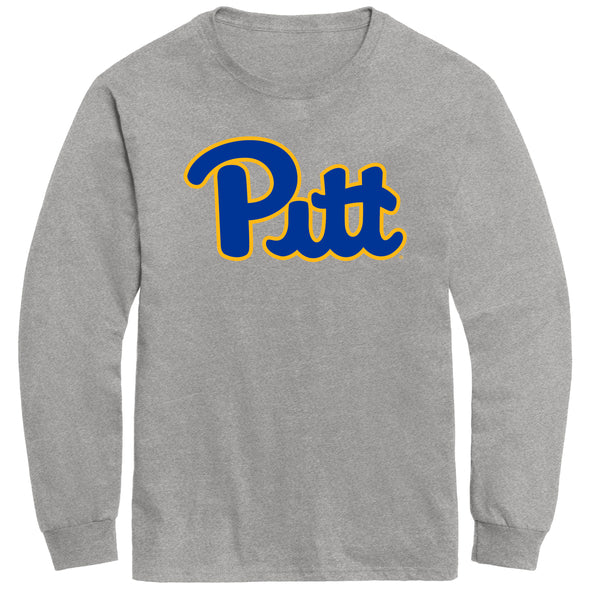 University of Pittsburgh Classic Long Sleeve T-Shirt (Charcoal Grey)