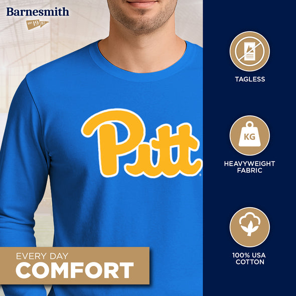 University of Pittsburgh Classic Long Sleeve T-Shirt (Royal Blue)