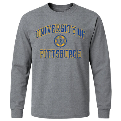University of Pittsburgh Heritage Long Sleeve T-Shirt (Charcoal Grey)