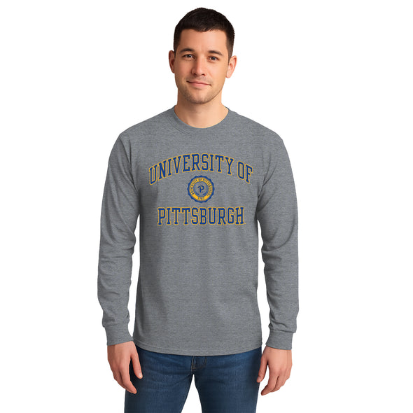 University of Pittsburgh Heritage Long Sleeve T-Shirt (Charcoal Grey)