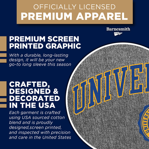 University of Pittsburgh Heritage Long Sleeve T-Shirt (Charcoal Grey)