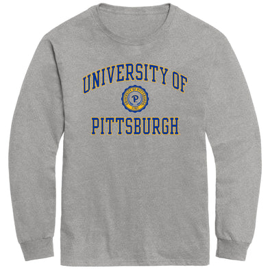 University of Pittsburgh Heritage Long Sleeve T-Shirt (Charcoal Grey)