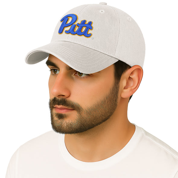 University of Pittsburgh Spirit Baseball Hat One-Size (White)