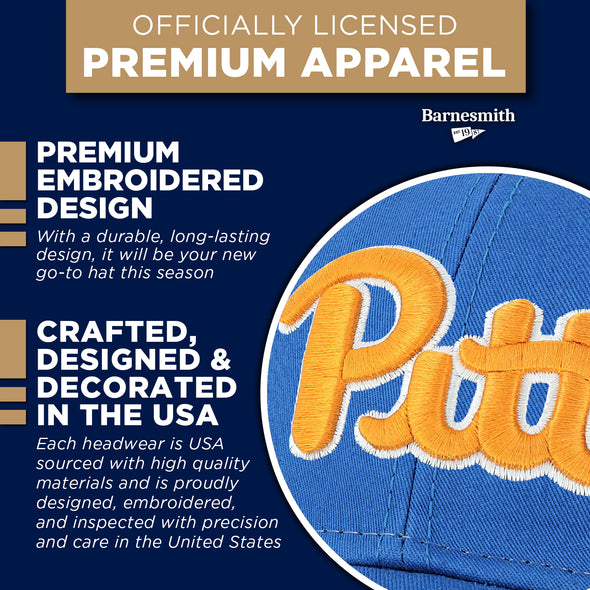 University of Pittsburgh Sideline Trucker Hat One-Size (Royal/White)