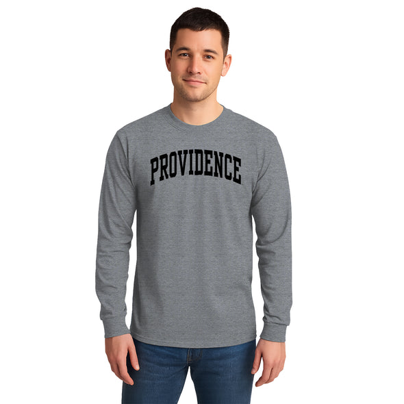 Providence College Classic Long Sleeve T-Shirt (Charcoal Grey)