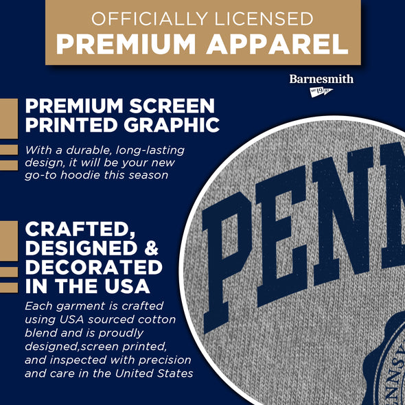 Pennsylvania State University Heritage Hooded Sweatshirt (Charcoal Grey)