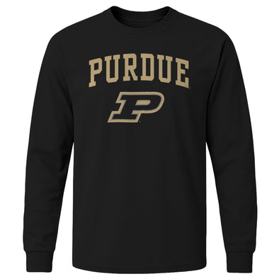 Purdue University Heritage Long Sleeve T-Shirt (Black)