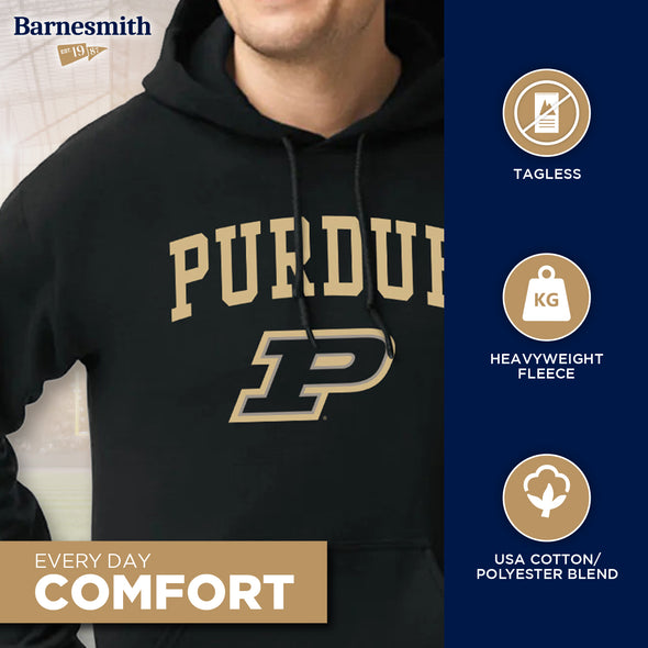 Purdue University Heritage Hooded Sweatshirt (Black)