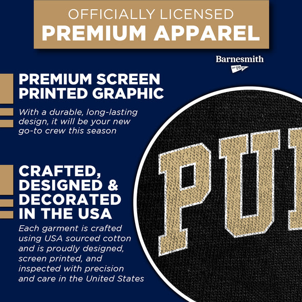 Purdue University Spirit Sweatshirt (Black)