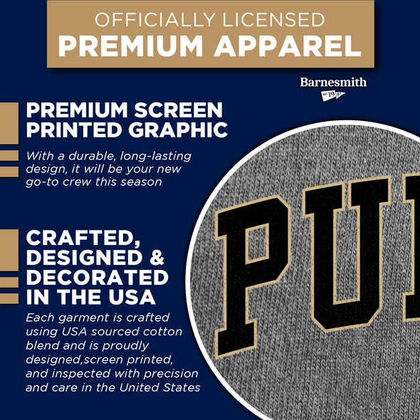 Purdue University Spirit Sweatshirt (Charcoal Grey)