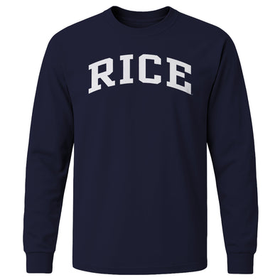 Rice University Classic Long Sleeve T-Shirt (Navy)
