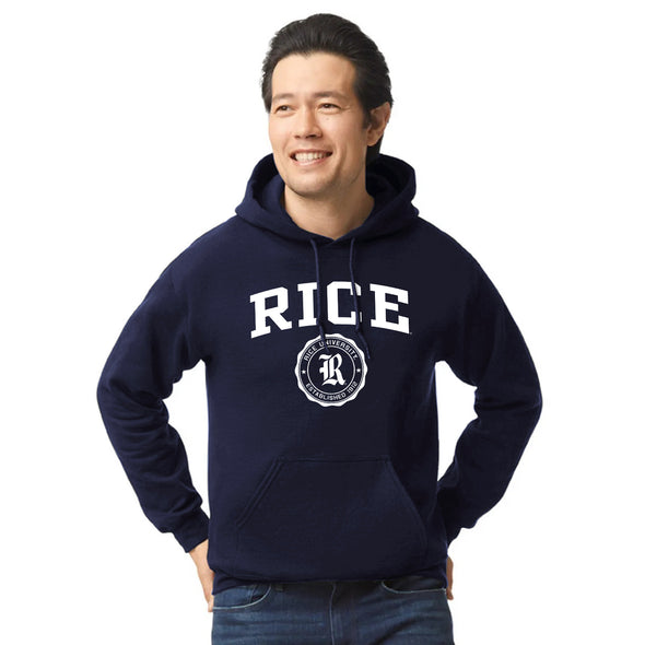 Rice University Heritage Hooded Sweatshirt (Navy)