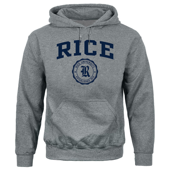Rice University Heritage Hooded Sweatshirt (Charcoal Grey)