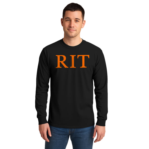 Rochester Institute of Technology Classic Long Sleeve T-Shirt (Black)