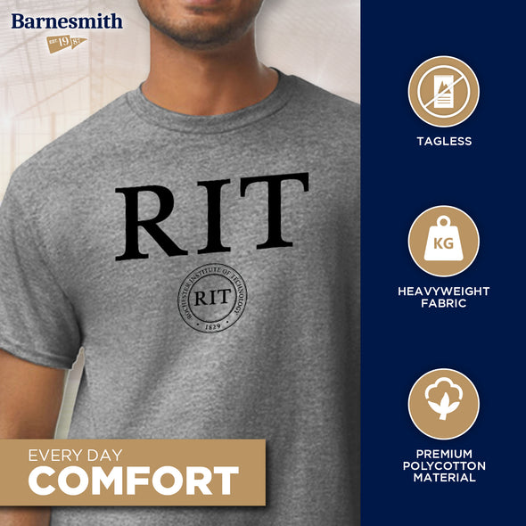 Rochester Institute of Technology Heritage T-Shirt (Charcoal Grey)