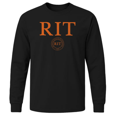 Rochester Institute of Technology Heritage Long Sleeve T-Shirt (Black)