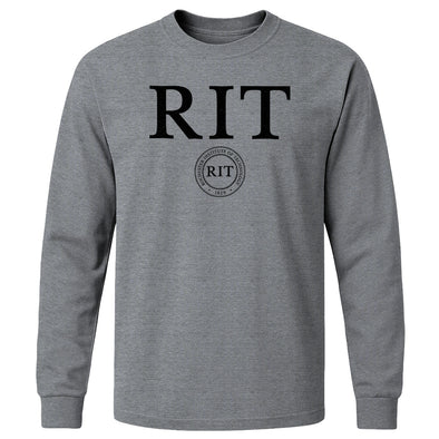 Rochester Institute of Technology Heritage Long Sleeve T-Shirt (Charcoal Grey)