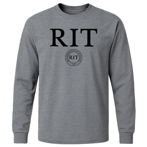 Rochester Institute of Technology Heritage Long Sleeve T-Shirt (Charcoal Grey)