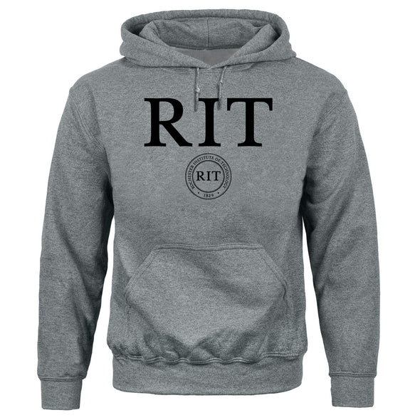 Rochester Institute of Technology Heritage Hooded Sweatshirt (Charcoal Grey)