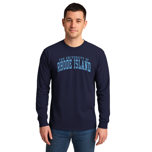 University of Rhode Island Classic Long Sleeve T-Shirt (Navy)