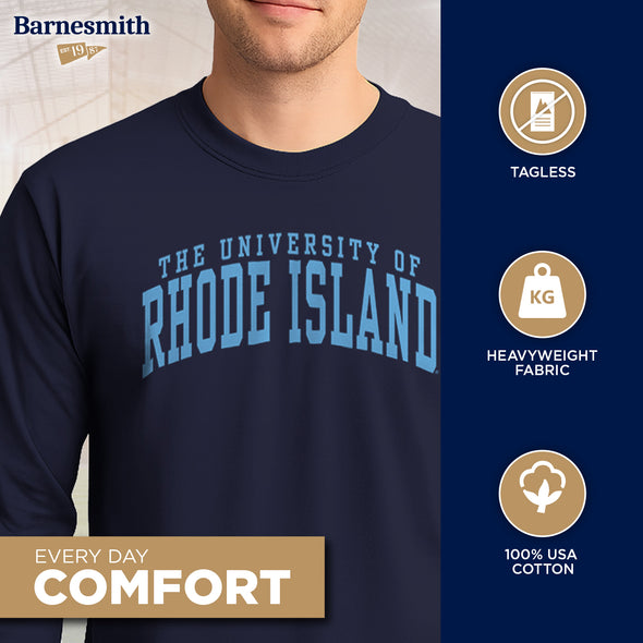 University of Rhode Island Classic Long Sleeve T-Shirt (Navy)