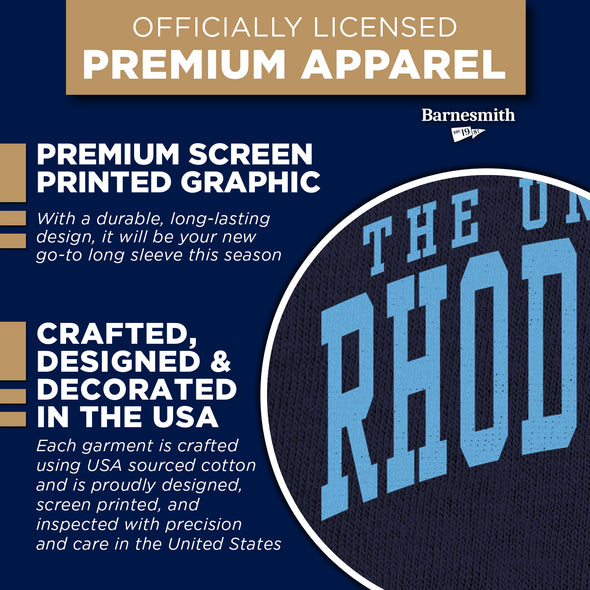 University of Rhode Island Classic Long Sleeve T-Shirt (Navy)