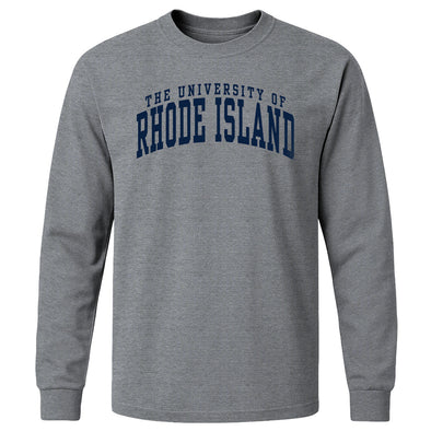 University of Rhode Island Classic Long Sleeve T-Shirt (Charcoal Grey)