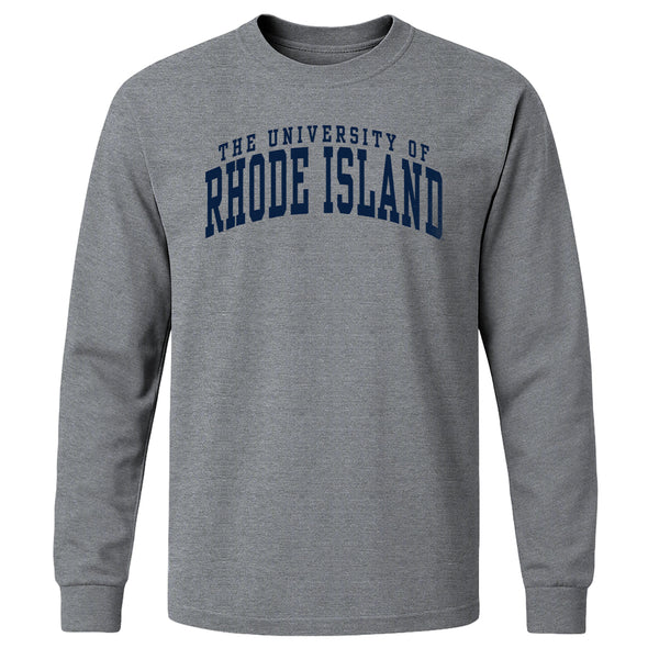 University of Rhode Island Classic Long Sleeve T-Shirt (Charcoal Grey)