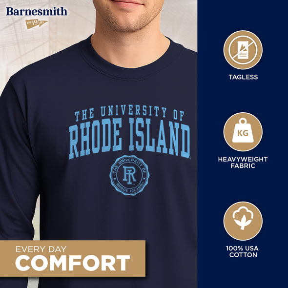 University of Rhode Island Heritage Long Sleeve T-Shirt (Navy)
