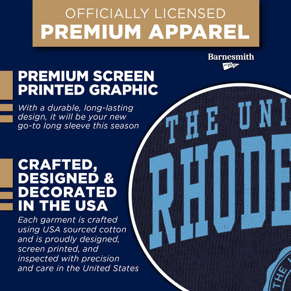 University of Rhode Island Heritage Long Sleeve T-Shirt (Navy)