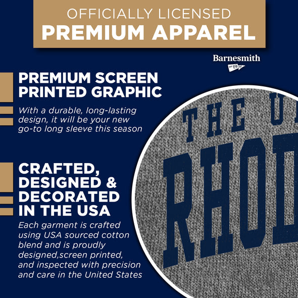 University of Rhode Island Heritage Long Sleeve T-Shirt (Charcoal Grey)