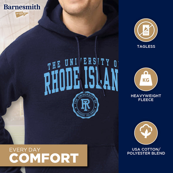 University of Rhode Island Heritage Hooded Sweatshirt (Navy)