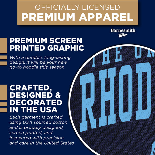 University of Rhode Island Heritage Hooded Sweatshirt (Navy)