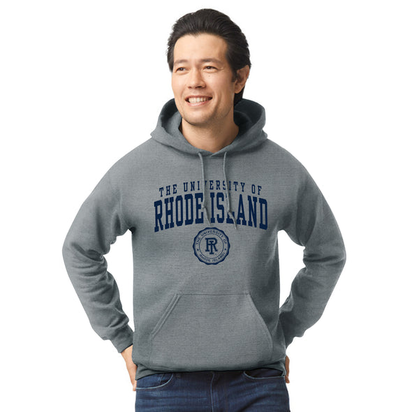 University of Rhode Island Heritage Hooded Sweatshirt (Charcoal Grey)