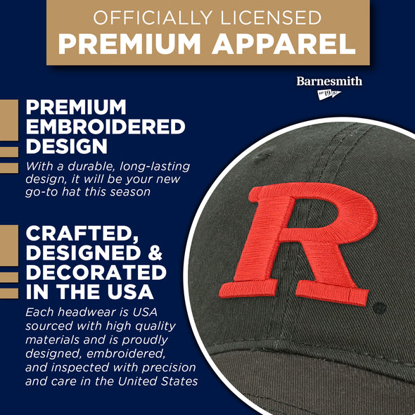 Rutgers University Spirit Baseball Hat One-Size (Black)