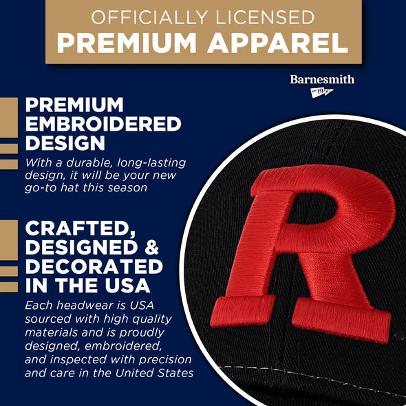 Rutgers University Sideline Trucker Hat One-Size (Black/White)